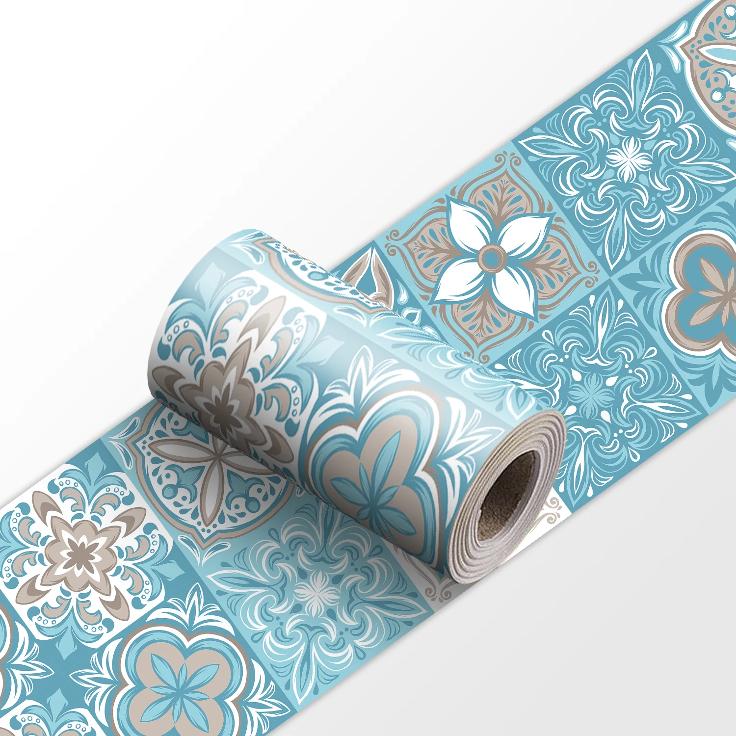 28 Stile Mandala-Design Taillenlinien-Dekorstreifen Wasserdichter Badezimmer-Sockel Selbstklebender Küchen-Fliesenaufkleber – Detail 30
