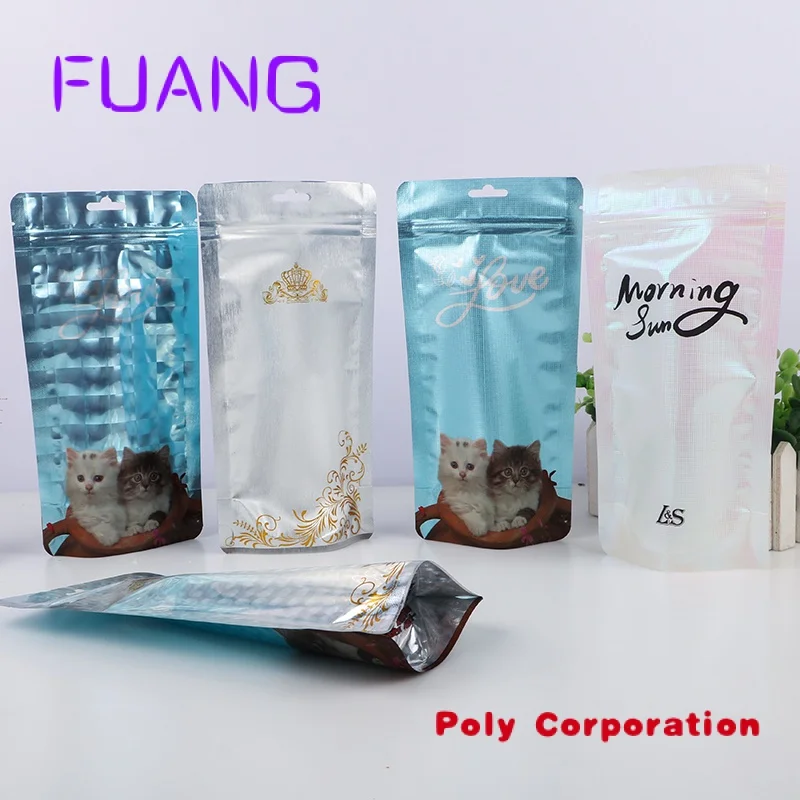 Custom  Resealable flat bottom food packaging stand up pouch zip lock pouch custom plastic packing bags