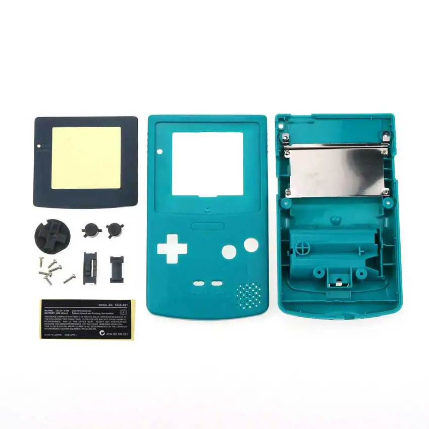 YuXi per Gameboy Color GBC custodia per Console di gioco classica custodia in plastica con pulsanti cuscinetti in gomma conduttiva