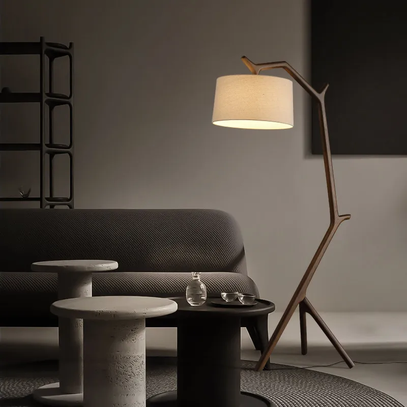 Modern High-end Solid Wood Floor Lamps Suitable For Living Rooms Sofa Side Bedrooms Bedside Lamp Interior Lighting Luminaires