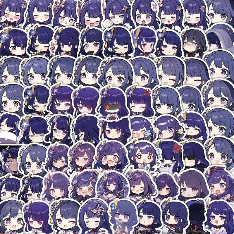 

Waterproof Anime Sticker Raiden Shogun Scrapbooking Supplies Stickers Aesthetic Kids Friends Gift for Fans Diy Stationery
