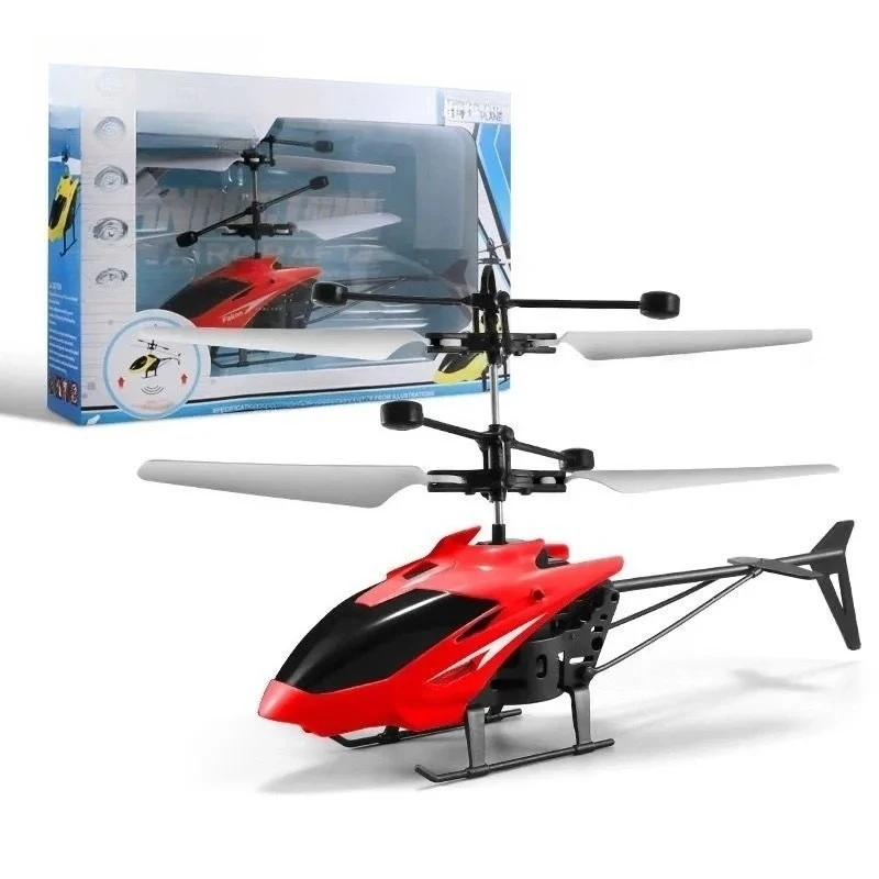 Remote Control Aircraft Induction Hovering Helicopter, Launch Charging Lights Children's Toys Remote Control Induction