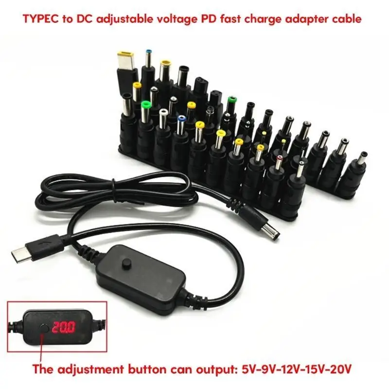 31BA Direct Current Power Supply Adapters Chargerwith Power Adapters Tip for Laptops
