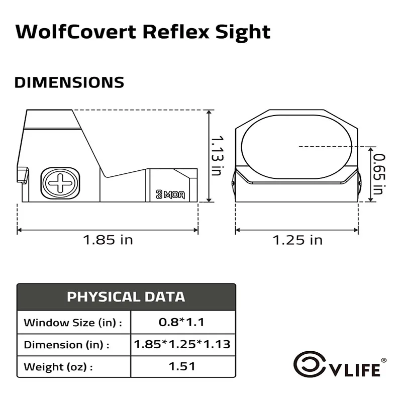 Motion Awake Green Dot Sight 28mm Large Lens 3MOA Open Reflex Sight for RMR with Adapter Plate for MOS and 21mm Picatinny Base view 4