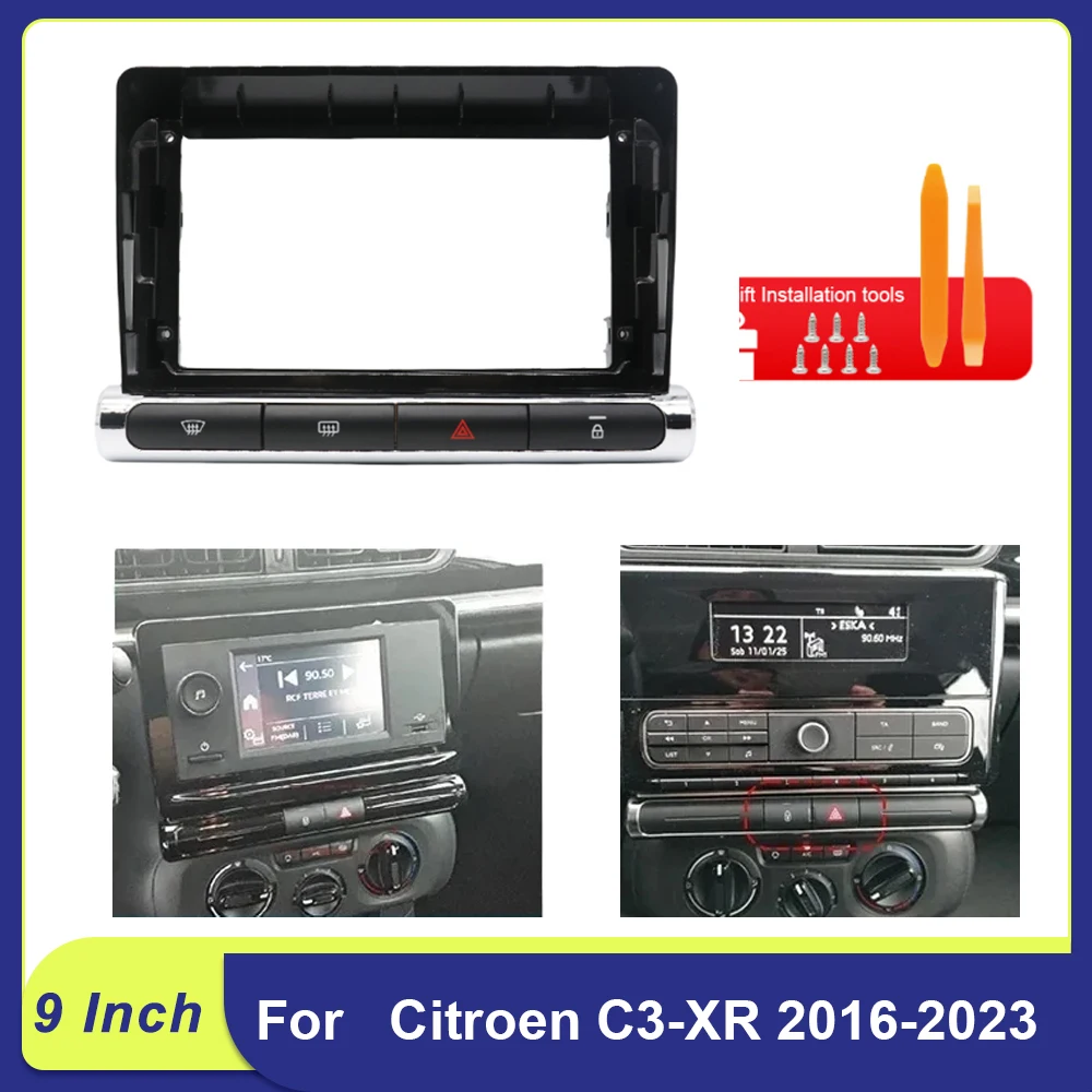 

9" Android Dash Kit for Citroen C3-XR 2016-2023 | CANBUS Decoder & Frame Panel