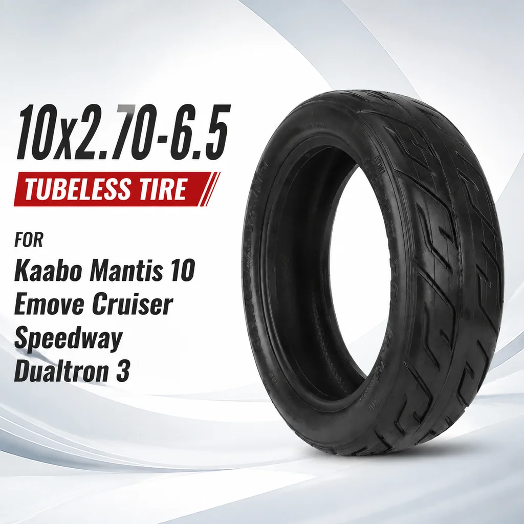 10 Zoll 10x2.75-6.5 Vakuumreifen Schlauchlos Straßenreifen für Speedway Dualtron 3 Kugoo M4 Mantis Scooter