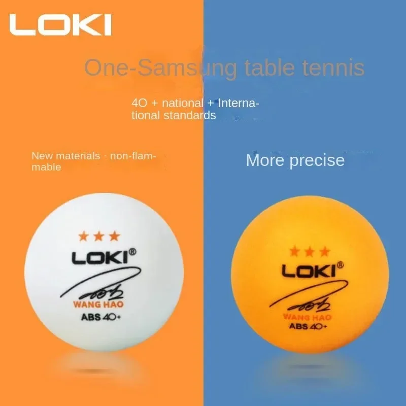 50Pcs LOKI Table Tennis 3-Star Training Ball New Materials 40+Durable Match Professional Seamless Ball Ping Pong Balls For Club