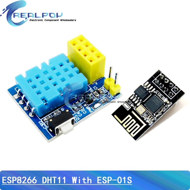 ESP8266 ESP-01 ESP-01S DHT11 وحدة استشعار درجة الحرارة والرطوبة ESP8266 WIFI NodeMCU المنزل الذكي IOT لتقوم بها بنفسك عدة