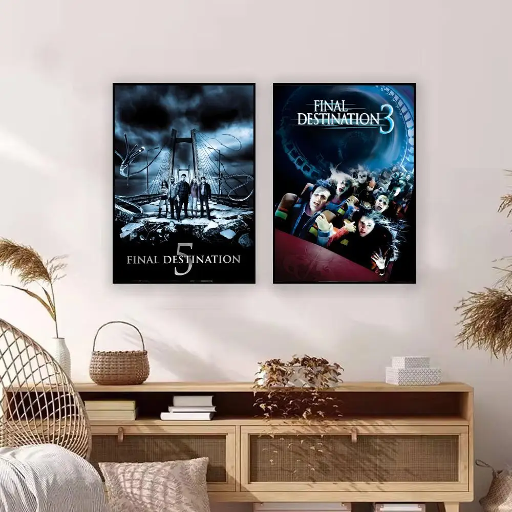 F-Final D-DestinationS Movie Poster Watercolor and Graffiti Posters, Fun Wall Art, Decor Gifts for Living Room, Bedroom