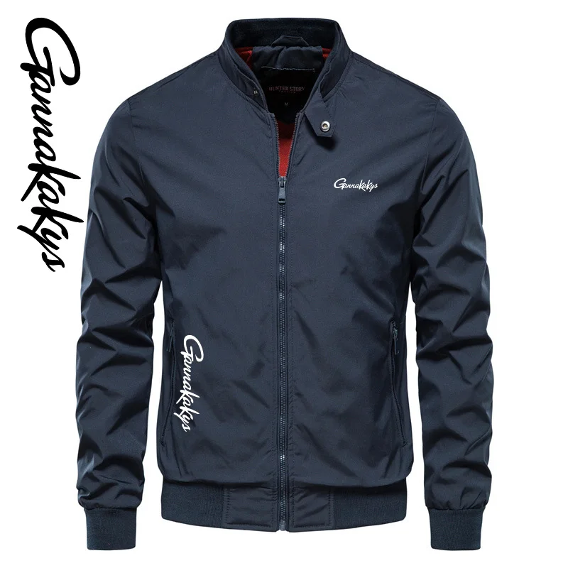 

2024 Autumn New Fishing Jacket Men's Windproof Stand Up Collar Hooded Jacket High-quality Outdoor Sports Jacket