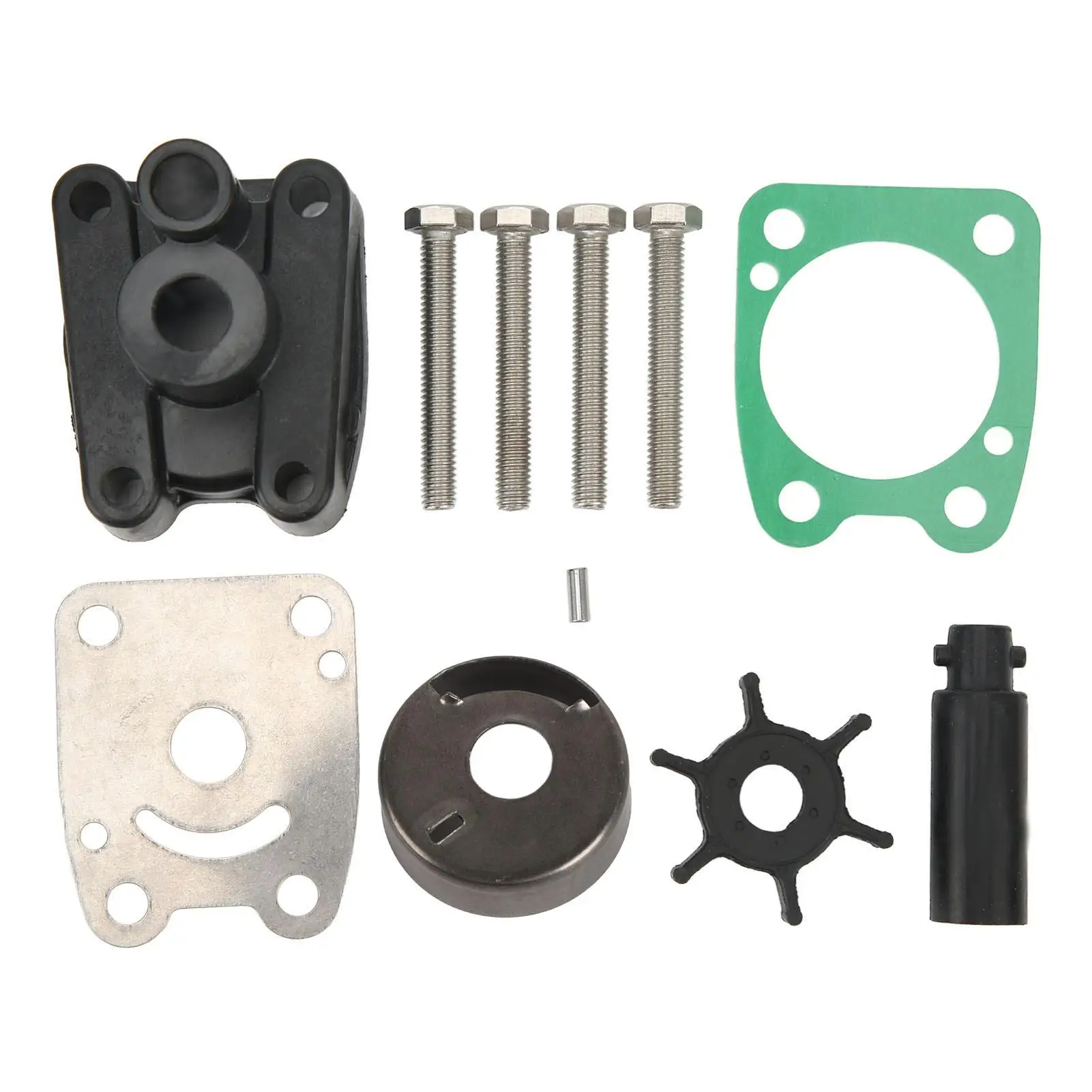 

High Strength Marine Water Pump Impeller Kit Easy Installation Lightweight Outboard Motor Repair for replacement Parts
