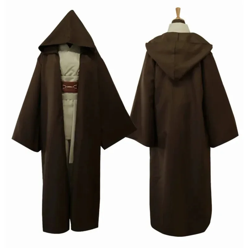 Disfraz de Anime Anakin Skywalker, disfraz de guerrero Jedi, capa de Darth Vader, bata con capucha para adultos, capa, ropa de gladiador