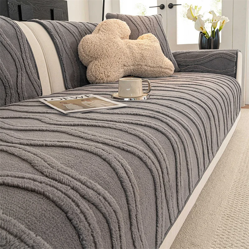 Thicken Plush Sofa … - image