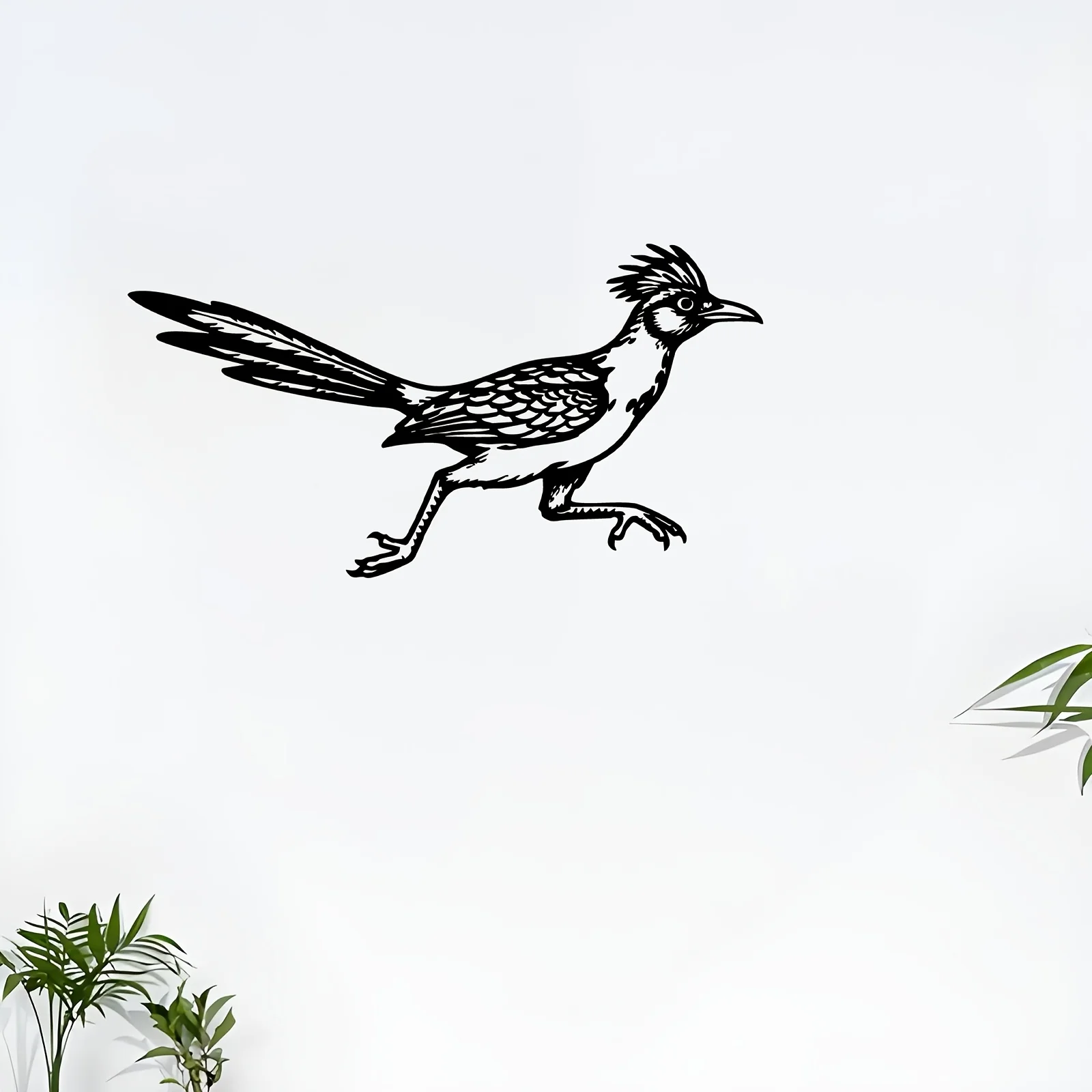 Roadrunner Iron Wall Art Weatherproof Nature Metal Decor Living Room Garden Bird Lovers Rustproof Gift Ornament