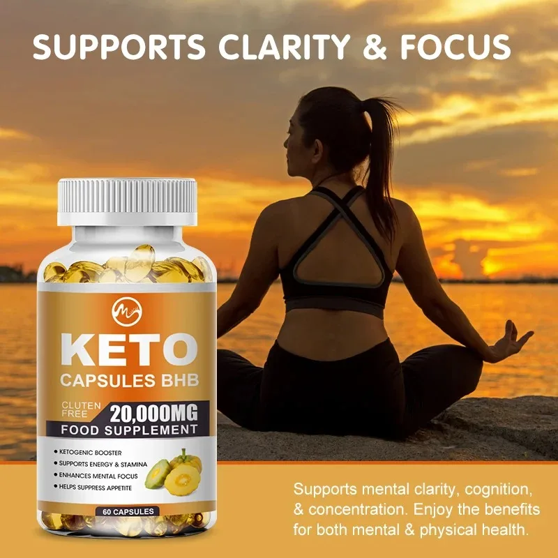 

Minch Keto Capsules Body Management Supplement Vitamin For Adults Ketogenic Promotes Energy Boost Healthy Burning Fat & Focus