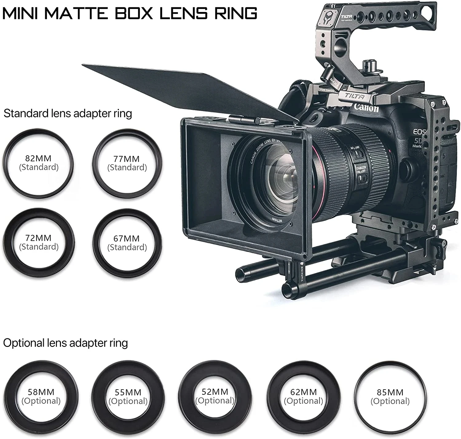 Tilta MB-T15 Mini Matte Box Lens Mount Accessories for DSLR