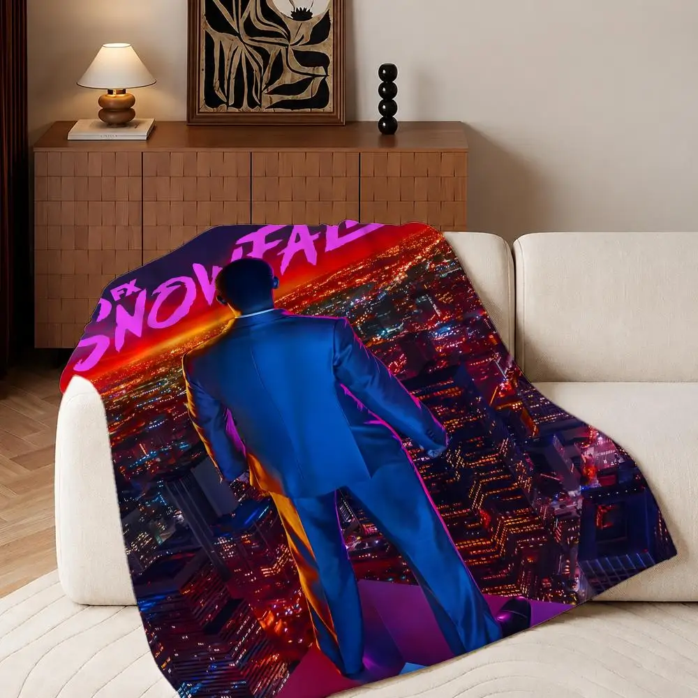 TV Series Snowfall TV Throw Plush Flannel Throw Blanket, Sofa Bed Travel Picnic Home Textile Decor