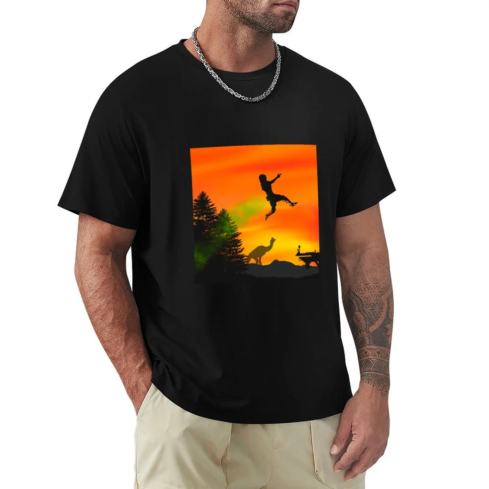 Octane silhouette T-Shirt Soft Anti-Shrink Cotton Tee