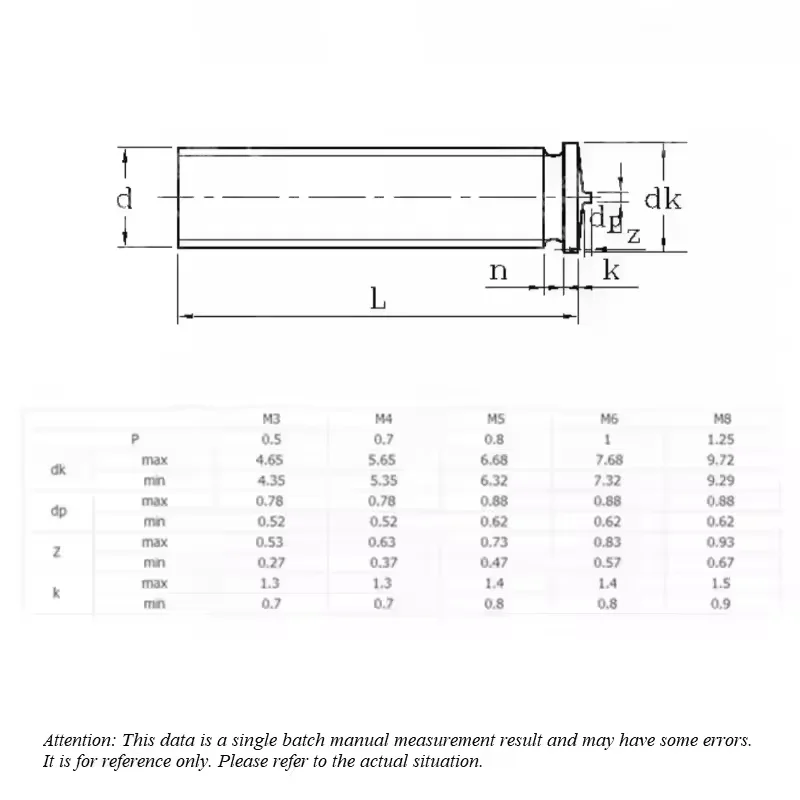 M3 ~ M8 316 Stainless Steel Spot Welding Screws Welding Stud Screws for Capacitor Discharge Spot Nails