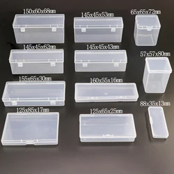 Clear Plastic Storage Containers Empty Case Organizer with Beads, Crafts, Jewelry, Brush,  Cosmetic Pencils, Pens