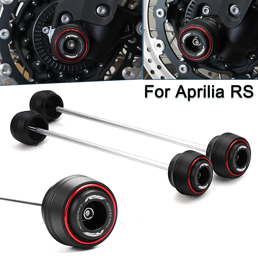 

For Aprilia RS660 RS457 RSV4 TUONO660 Factory 2009-2024 2025 Accessories Motorcycle Front Rear Wheel Fork Axle Crash Protector