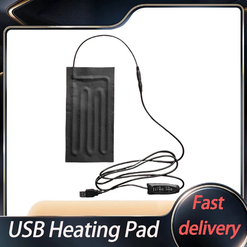 USB Heating Pad Charged Warm Paste Pads Clothes Waterproof Safe Portable Adjustable Electric Warmer Heating Pad For Vest Jacket