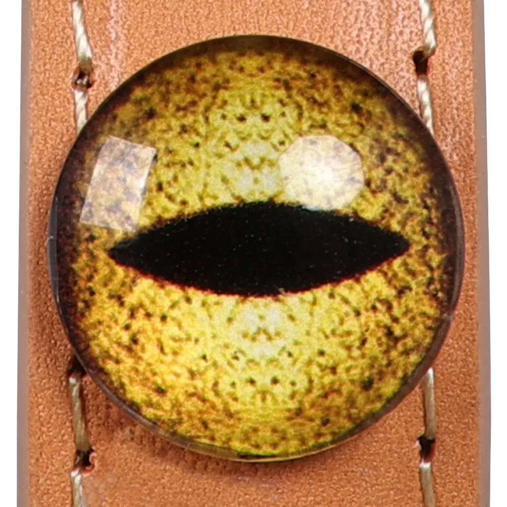 Bracciale in pelle di vacchetta con un occhio Nero Marrone Cachi Accessori per costumi cosplay di Halloween Festa di carnevale Abiti per giochi di ruolo Prop