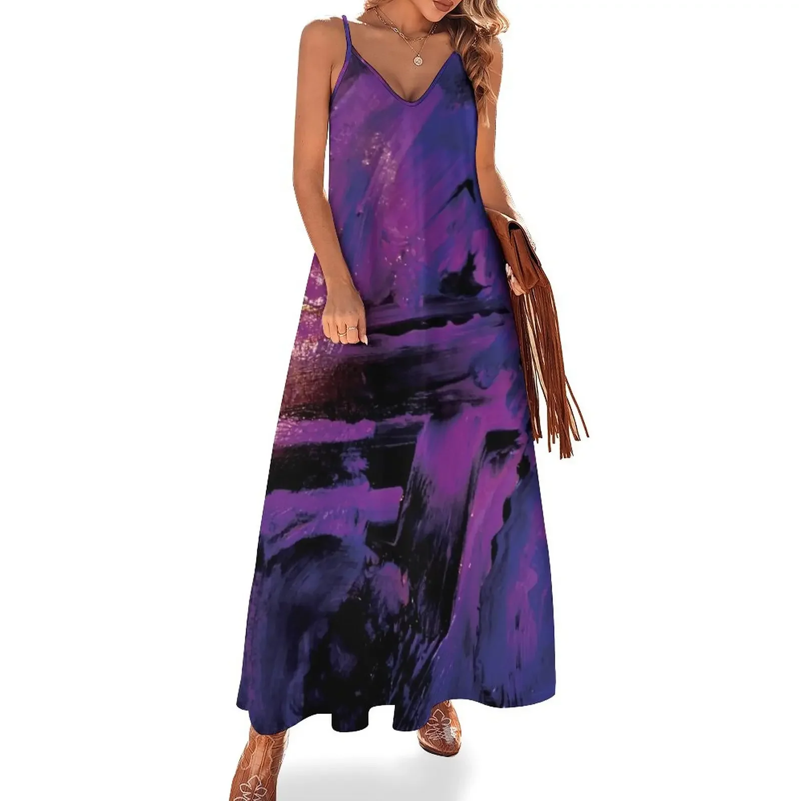 

Purple on purple series Sleeveless Dress dresses for women 2025 Summer skirt