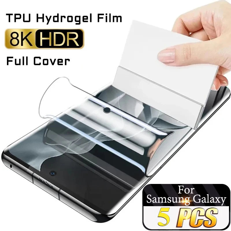 For Samsung Galaxy S24 S23 S22 Ultra Screen Protector S21 S20 FE Ultra S10 5G S9 Plus Hydrogel Film For Note 20 10 9 Lite S10E