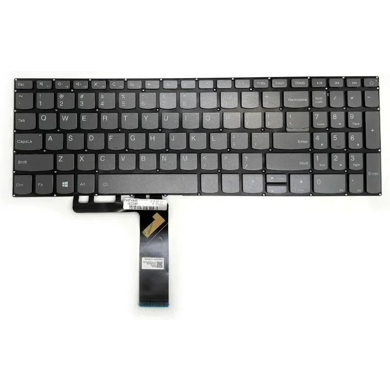 Teclado retroiluminado con diseño estadounidense compatible con Lenovo IdeaPad S340-15API S340-15 S340-15IML S340-15IWL S340-15IIL 81NC, 81N8, 81VW