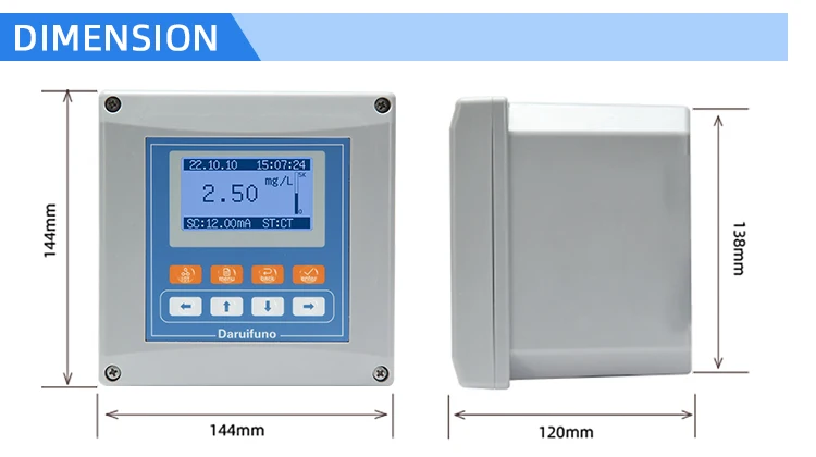وصول جديد Modbus على الانترنت محلل الكلور المتبقي لمحطة مياه الصرف الصحي #4