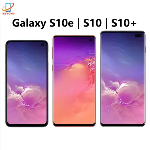 Samsung Galaxy S10 S10 + S10e G973U1 G975U1 G970U1 RAM 6/8/12GB ROM 128/256/512GB/1TB Snapdragon NFC 4G LTE téléphone portable d'origine