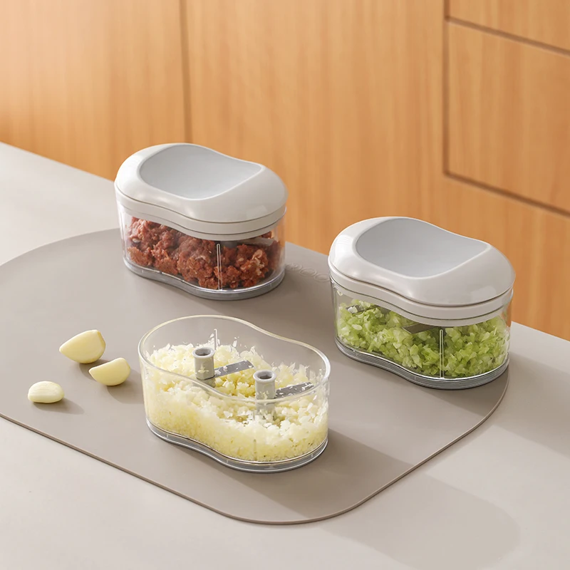 

Ручной нож для чеснока, небольшая бытовая мясорубка с ручным нажатием, дробилка для имбиря и чеснока, кухонный нож для резки грязи