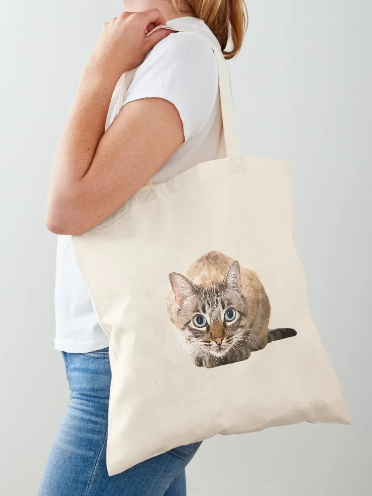

Bengal Cat Snow Mink Beauty Tote Bag custom canvas bag sac pour femme Woman shopper bag Canvas