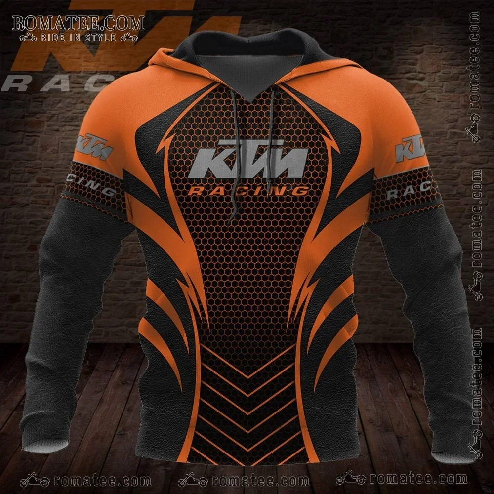 KTM Logo 3D Printed Riding Sport Unisex Hoodies New Style Trendy Casual Comfortable Warm Long Sleeves Hoodies with Drawstring