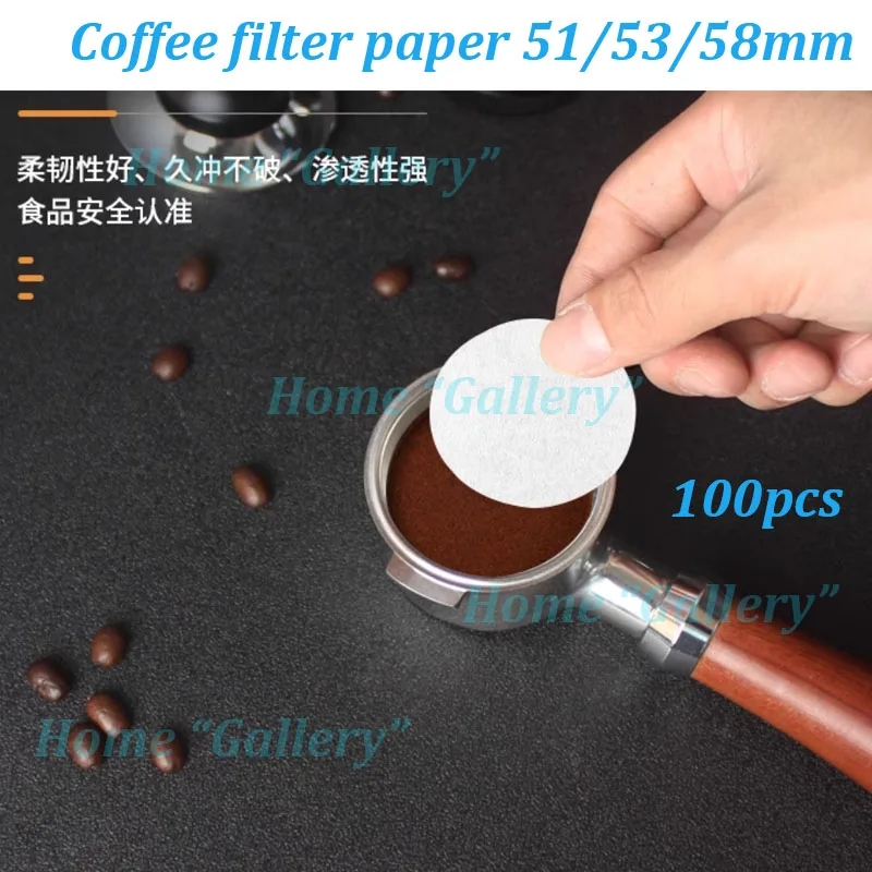 

Coffee Filter Paper 51mm 53mm 58mm Round Disposable Secondary Water Filter Paper Raw Wood Pulp Espresso Barista Tool Accessories