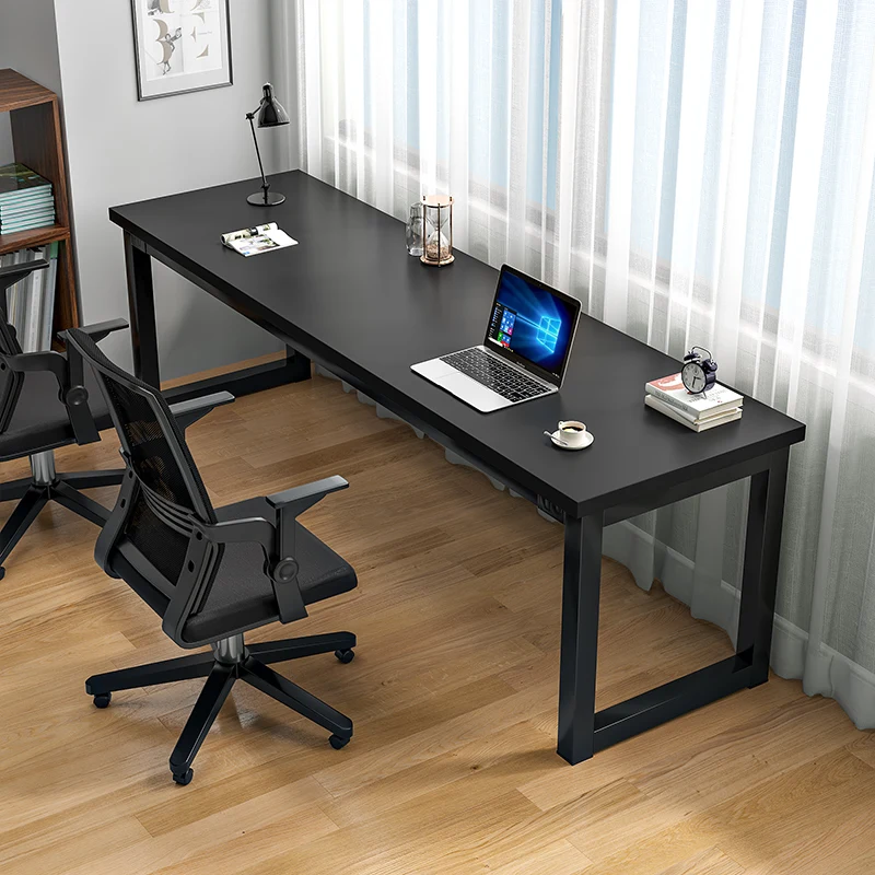 Double desk, long table, narrow by the window, simple writing table, home study table, office desk, bedroom computer desk