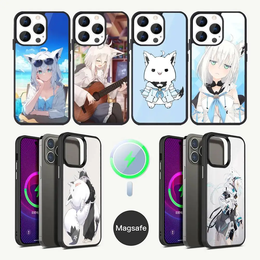 

Shirakami Fubuki Phone Case For iPhone 16,15,14,13,12,11,Plus,Pro,Max Mini Magsafe Magnetic Wireless Charging