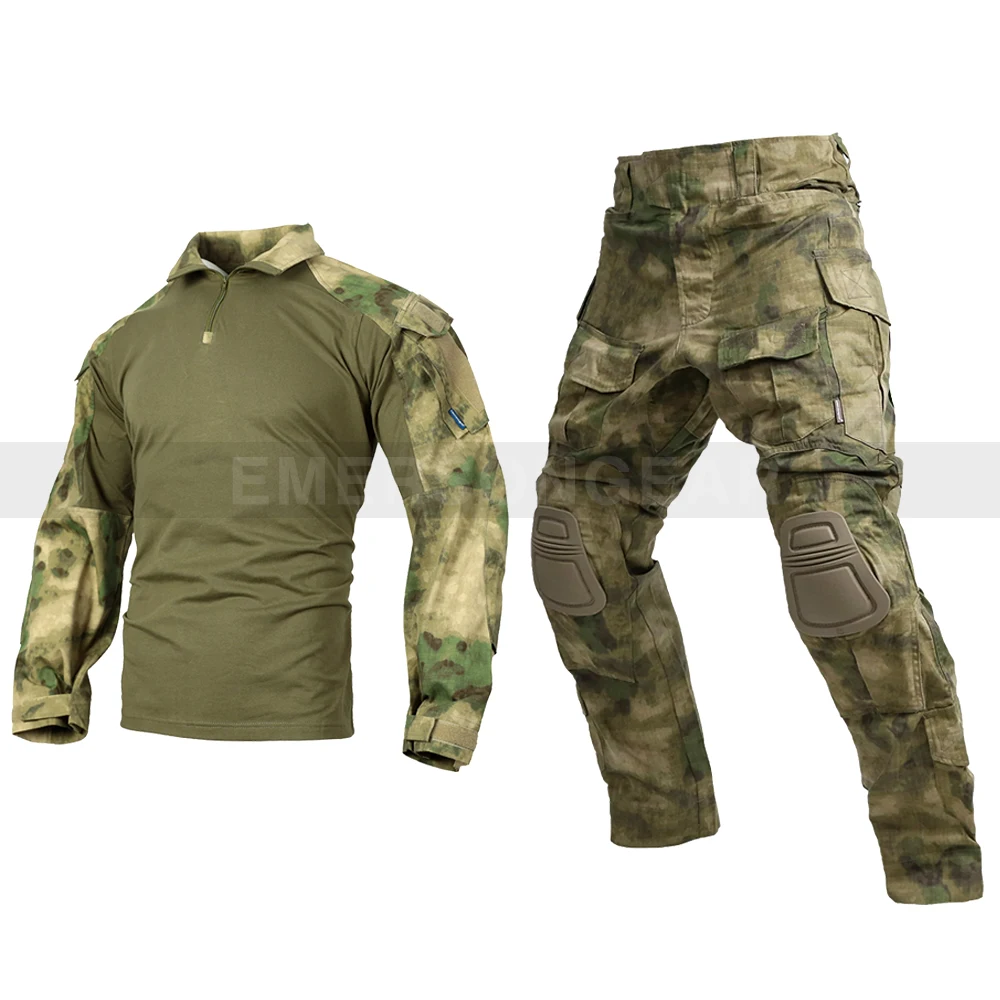 Imagem -06 - Emersongear Tático g3 Conjuntos de Uniforme de Combate Camisas Calças Topos Dever Carga Calças dos Homens Camuflagem Terno Caça Esporte