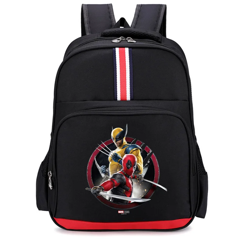 Deadpool Wolverine Kids Backpack Disney Marvel Heroes Cartoon Back School Boy Student School Bag Teenager Knapsack Birthday Gift