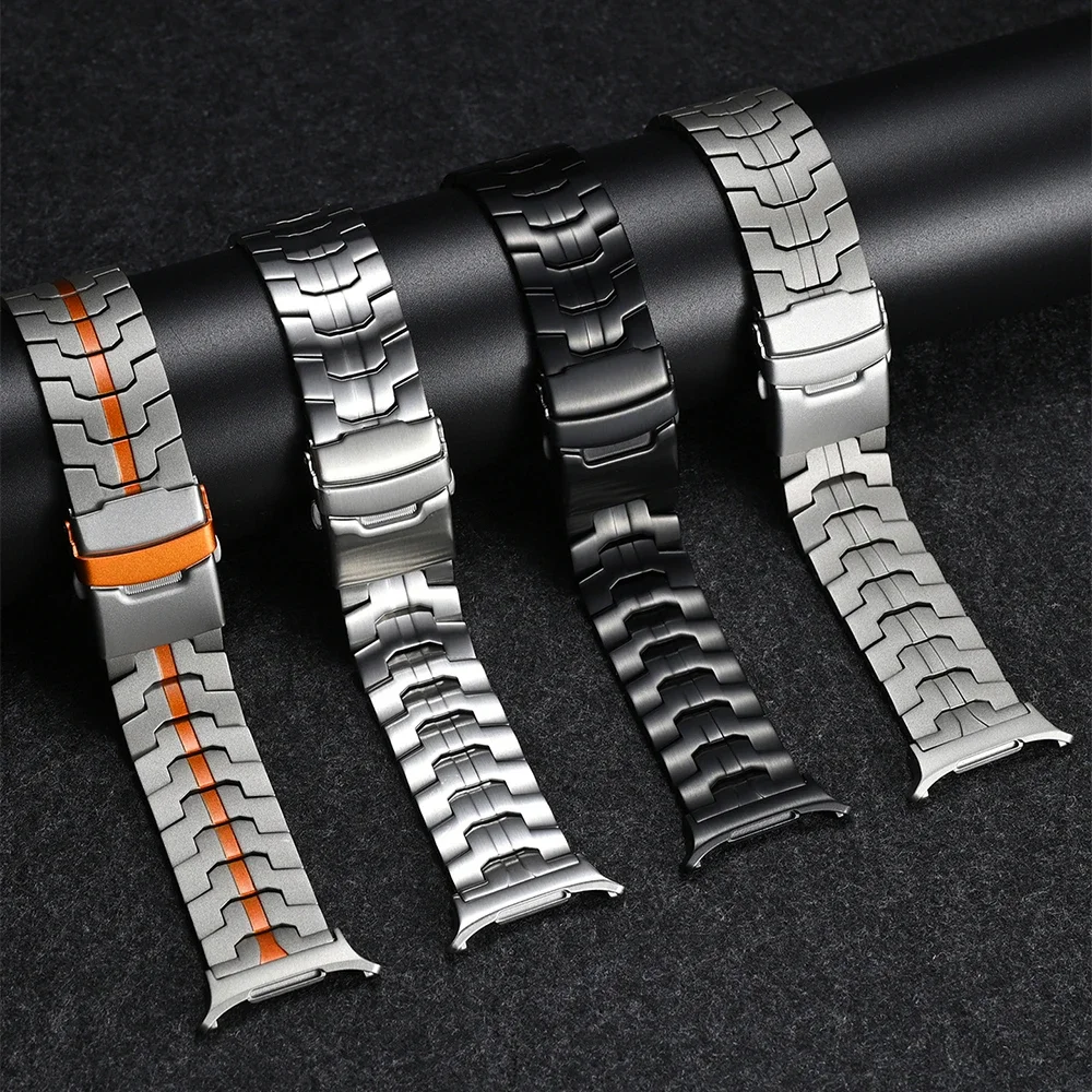 

Titanium Luxury Bracelet for Samsung Galaxy Watch Ultra 47mm Men Business Metal Band for SAMSUNG GALAXY ULTRA 47MM No Gaps Strap