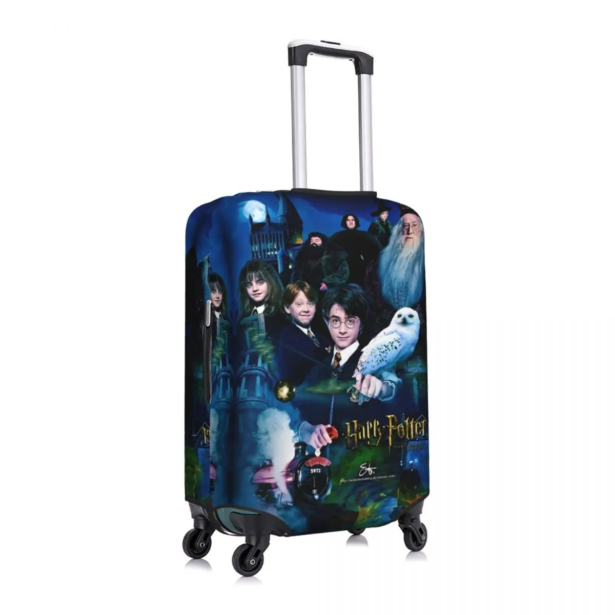 H-HARRY P-POTTER Movie Suitcase Cover Travel Flight Fun Luggage Accesories Protector