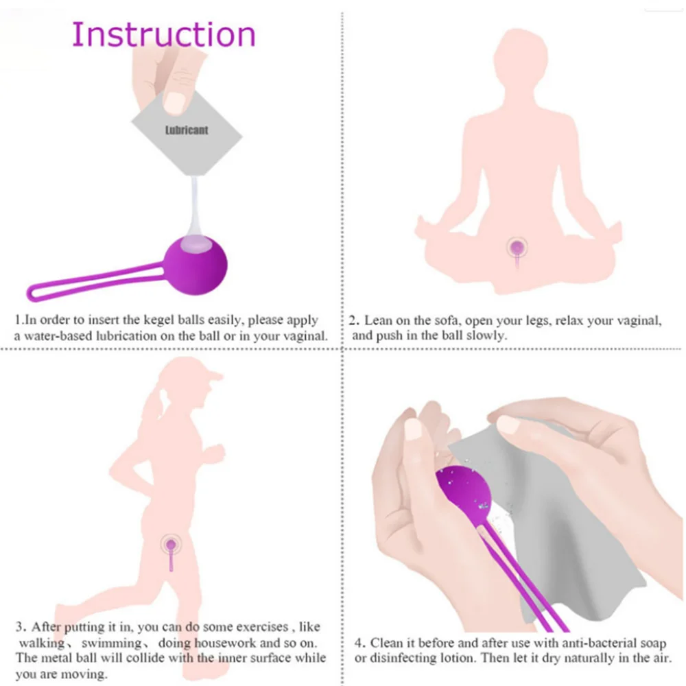 Safe Silicone Vaginal Balls Tighten Kegel Ball Vibrator Vaginal Muscle Trainer Intimate Toys for Adults Bolas Chinas Sex Toys