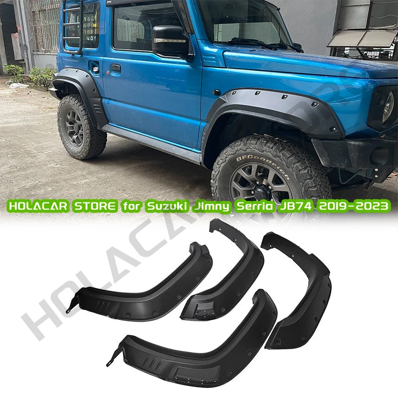 For Suzuki jimny JB74 2019-2023 Car Wheel Fender Wheel Eyebrow Extension Wheel Arches Plastic Trim Decpration Accessories