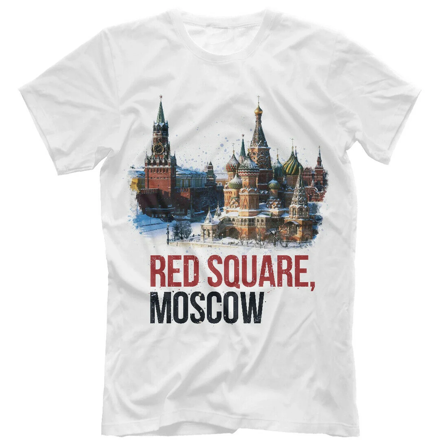 Russia My Motherland Red Square Moscow T Shirt. New 100% Cotton Short Sleeve O-Neck T-shirt Casual Clothing Mens Top