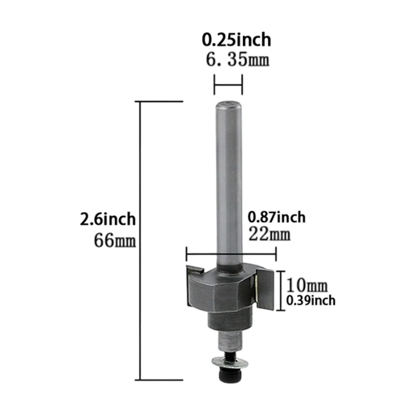 Guitar Decorative Edge Milling Router Bit Set Metal Bearing Trimming Accessories for Electric Guitar Building