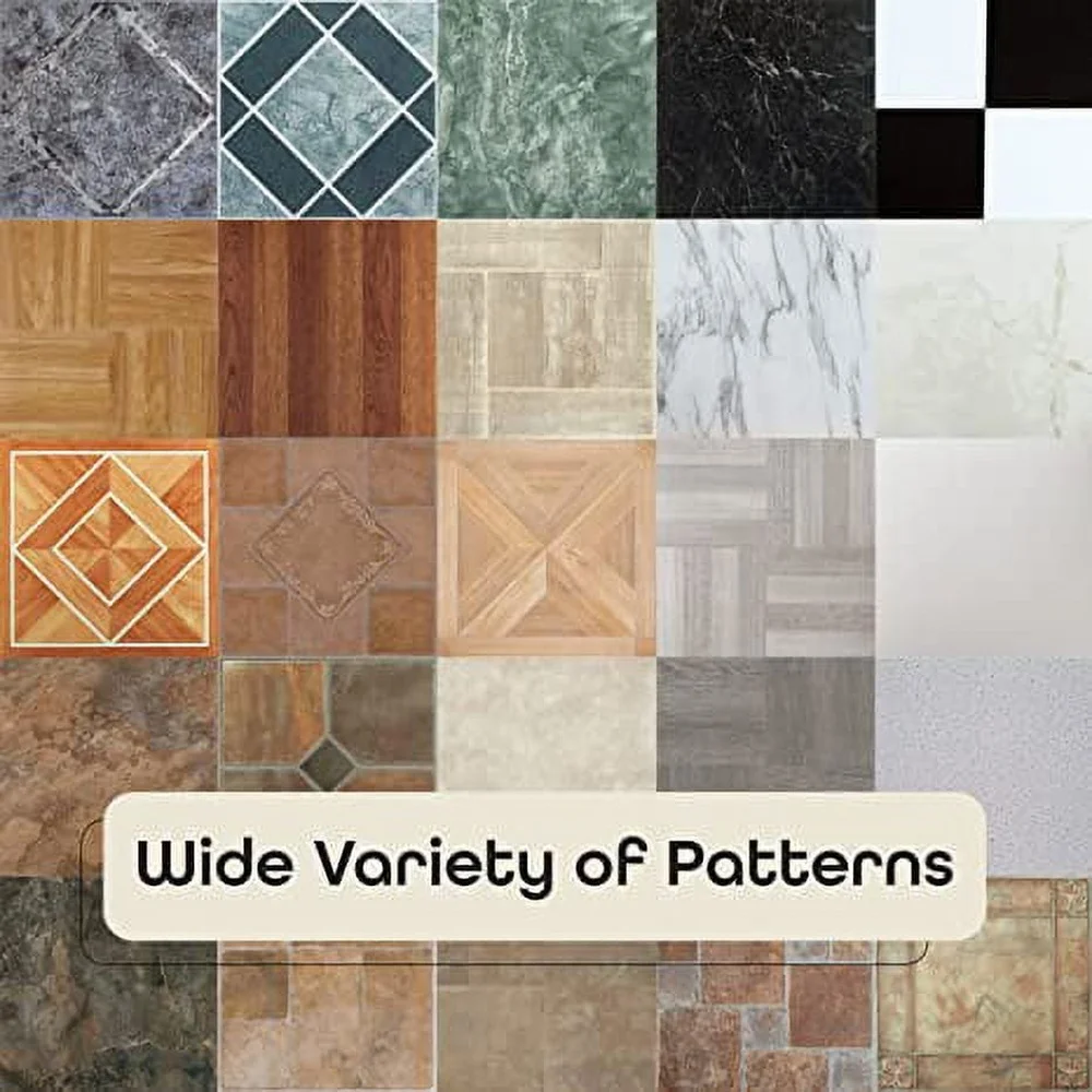 Piastrelle per pavimenti in vinile stacca e incolla 12x12 1,2 mm Installazione semplice Legno grigio carbone 20 piastrelle 20 piedi quadrati Decorazioni per la casa fai da te