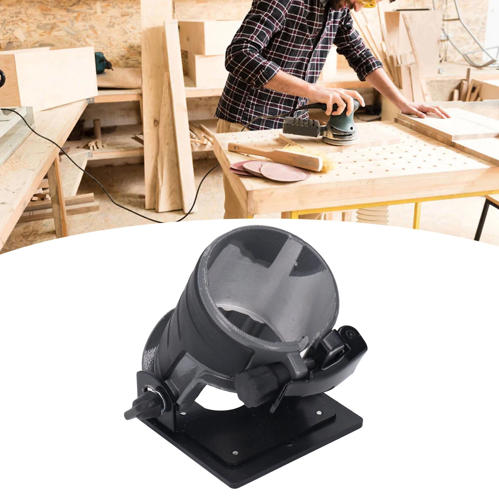 Adjustable Angle Trimmer Base Trimming Machine Fixed Base Adjustable Angle Woodworking Trimmer Router Aluminum Alloy Base
