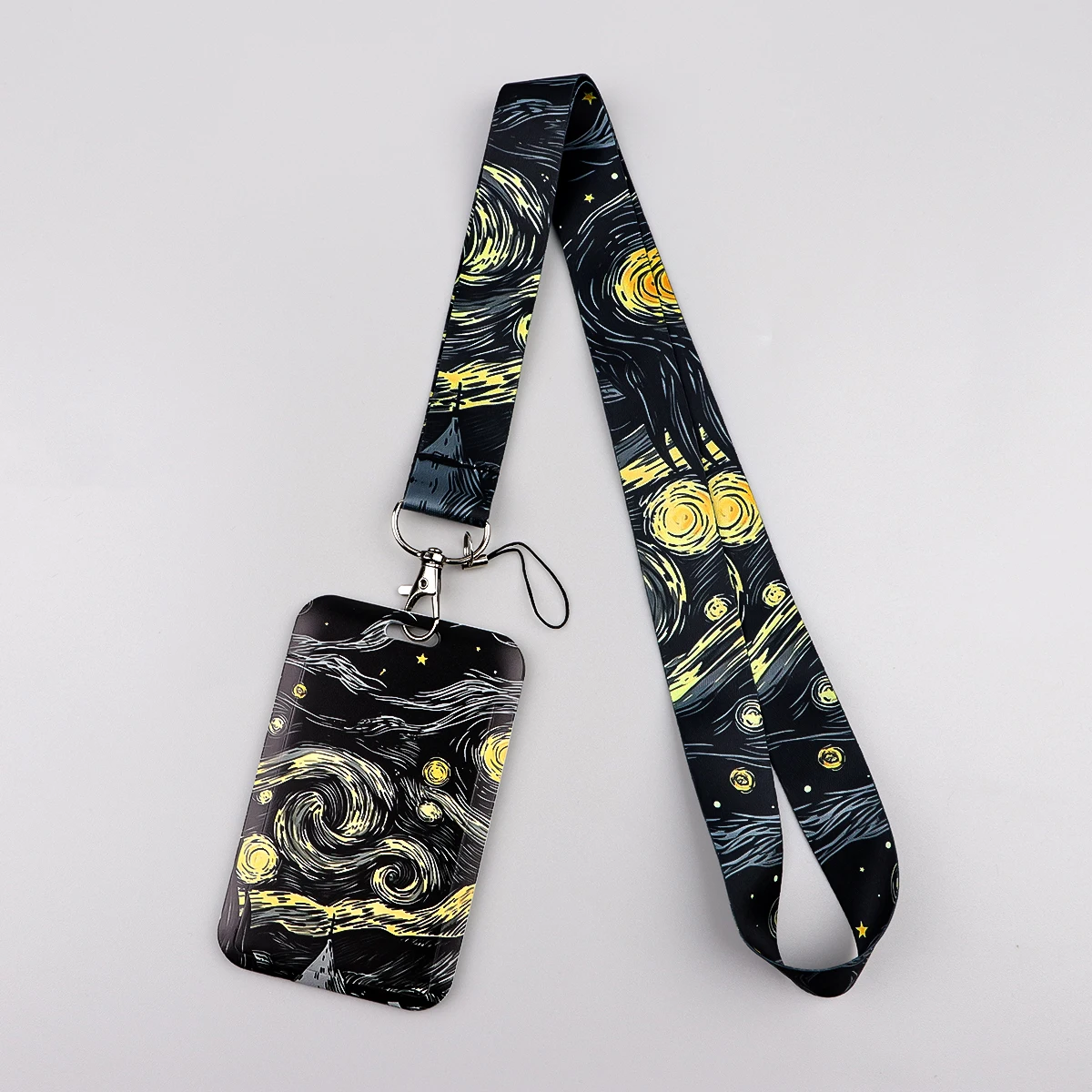 Яркий ремешок с принтом гитары – обзор и цена Lanyard Badge Holder