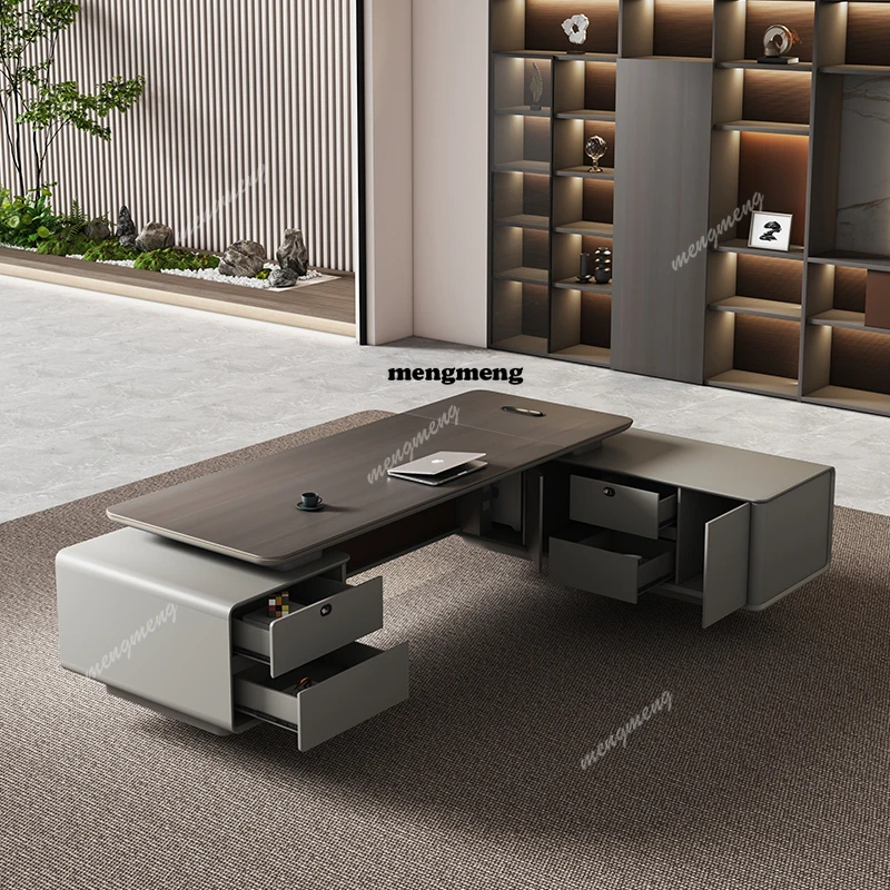 European Reception Computer Desks Modern Quality High End Designer Computer Desks Creativity Light Luxury Escritorio Furniture